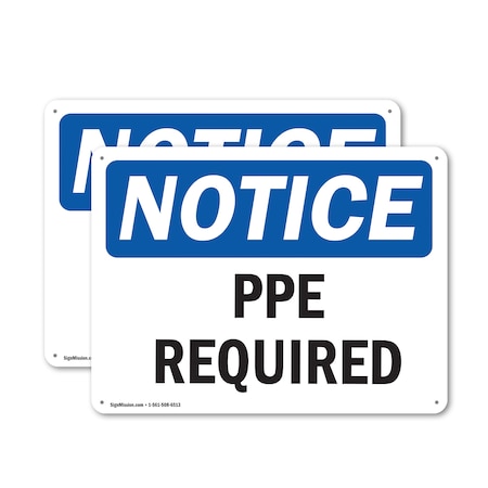 Signmission 18 in Height, 24 in Width, Aluminum, Rectangle OS-2PACK-NS-A-1824-L-17769